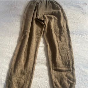 Babaa cashmere pants in limestone